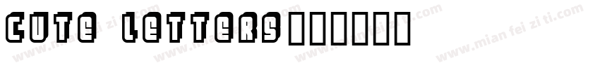 Cute Letters字体转换